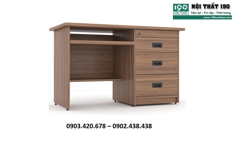 Bàn làm việc có hộc tủ 1m2 BG06M