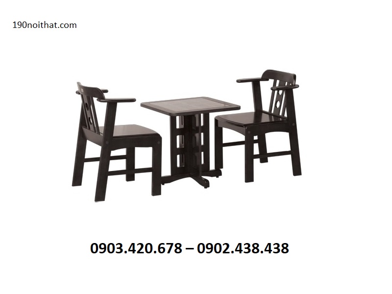 Mẫu bàn ghế cafe gỗ được khá nhiều khách hàng lựa chọn