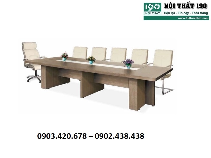 Bàn họp gỗ 3m6 cho 8-10 người BH36