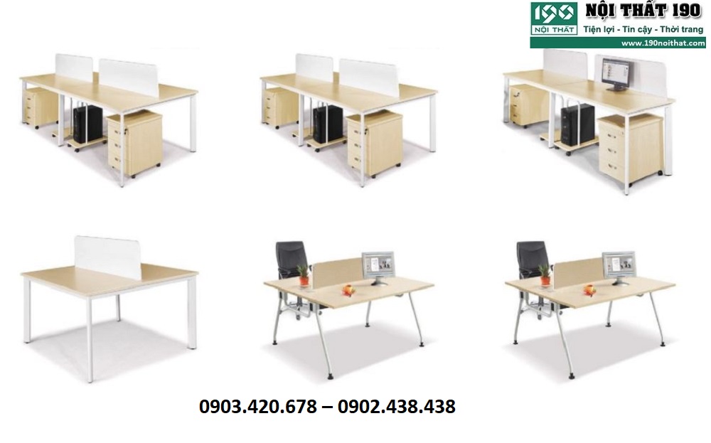 Lựa chọn bàn làm việc có vách ngăn theo chất liệu là một yếu tố cần thiết