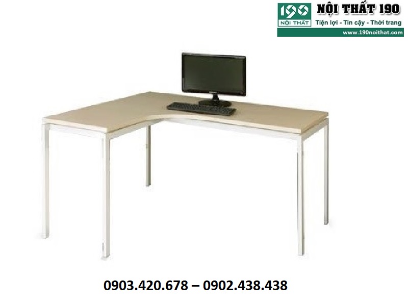 Bàn văn phòng chữ L khung thép BLT14-CH