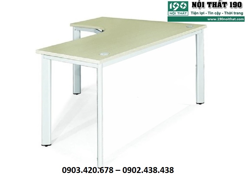 Mẫu bàn văn phòng chữ L có yếm BLT14-CO