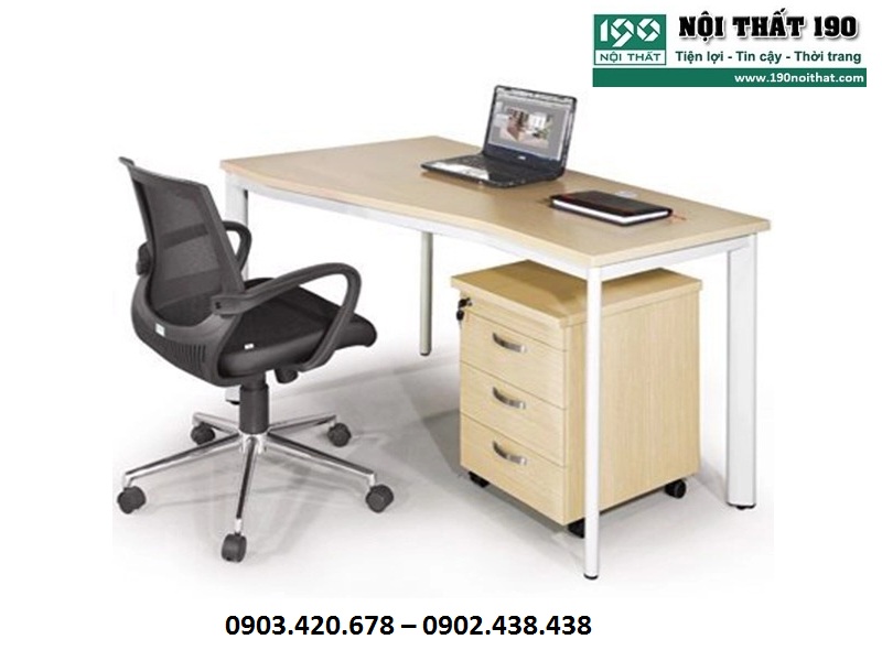 Bàn làm việc chân sắt 1m4 BZP14-CO