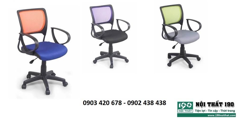 Các loại ghế xoay văn phòng 190 rất đa dạng về chủng loại