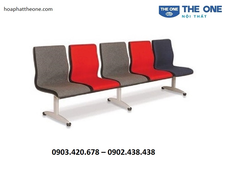 Ghế băng chờ đệm nỉ 5 chỗ ngồi GC03-5