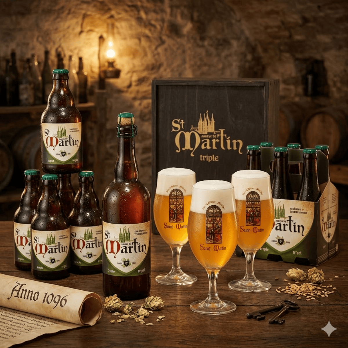 Bia Bỉ St Martin Triple 9,0% - Chai 330ml