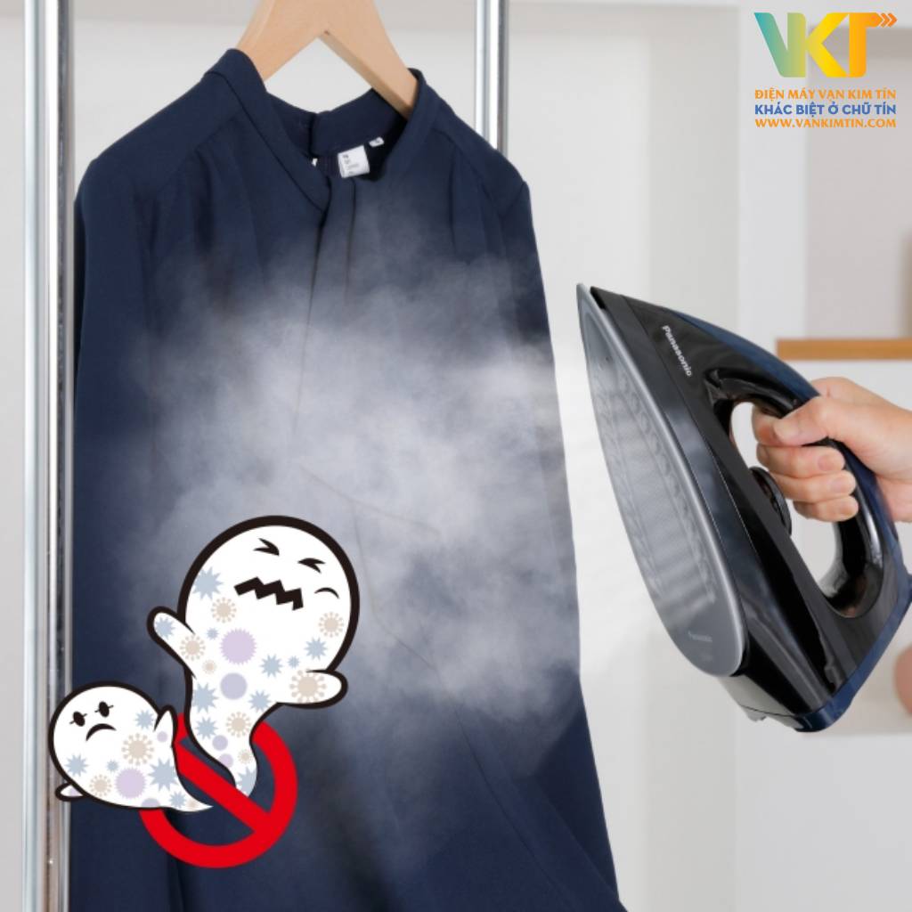 Bàn ủi hơi nước Panasonic NI-GT200ARA - Chất liệu ceramic bền bỉ, bảo vệ quần áo tốt hơn