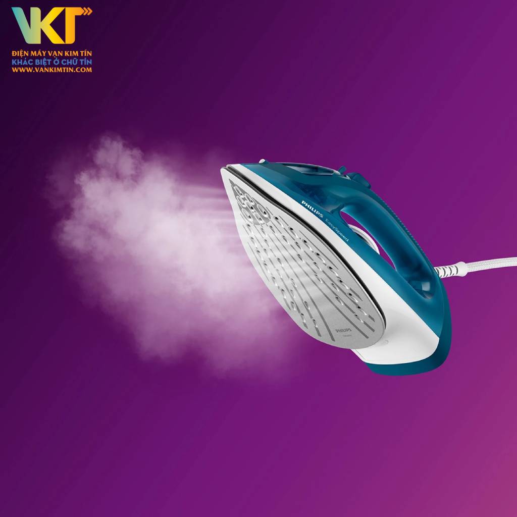 Bàn ủi hơi nước Philips GC1756/20 - Hoạt động mạnh mẽ với công suất lớn, là ủi nhanh hơn