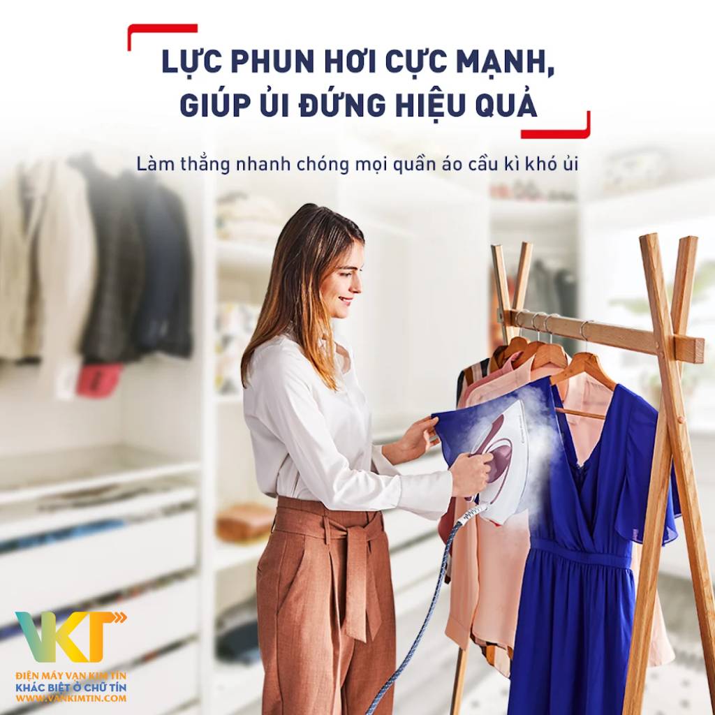 Bàn ủi hơi nước Tefal SV9201E0 - Công suất lớn, phun hơi mạnh để là ủi nhanh hơn