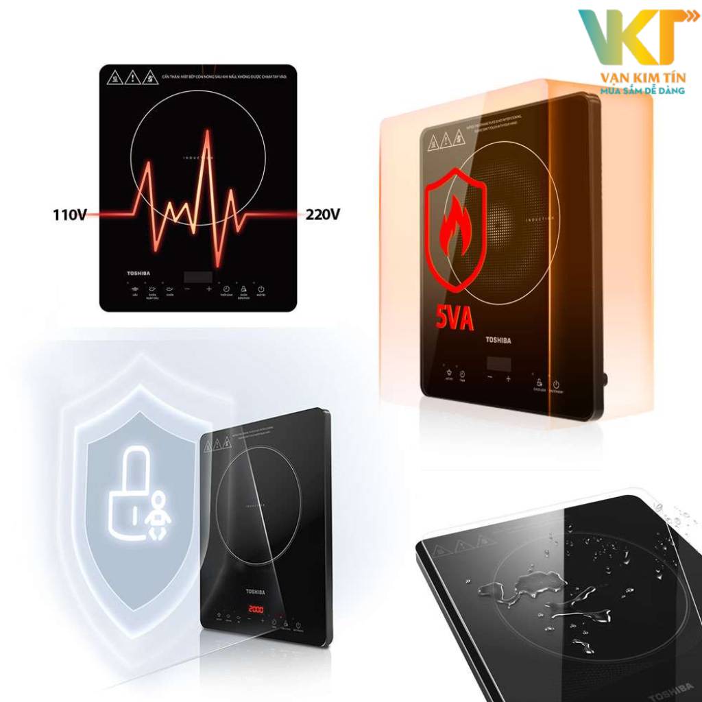 Bếp điện từ Toshiba IC-20R1SV - Bảo đảm an toàn