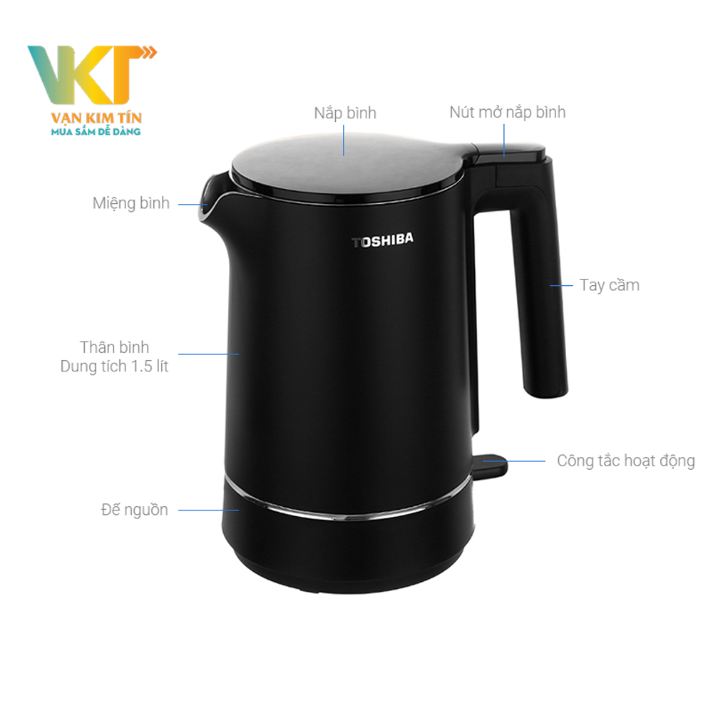 Bình đun siêu tốc Toshiba KT-15DS1NV