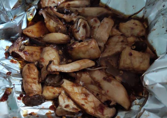 Cách làm nấm đùi gà nướng bằng nồi chiên không dầu