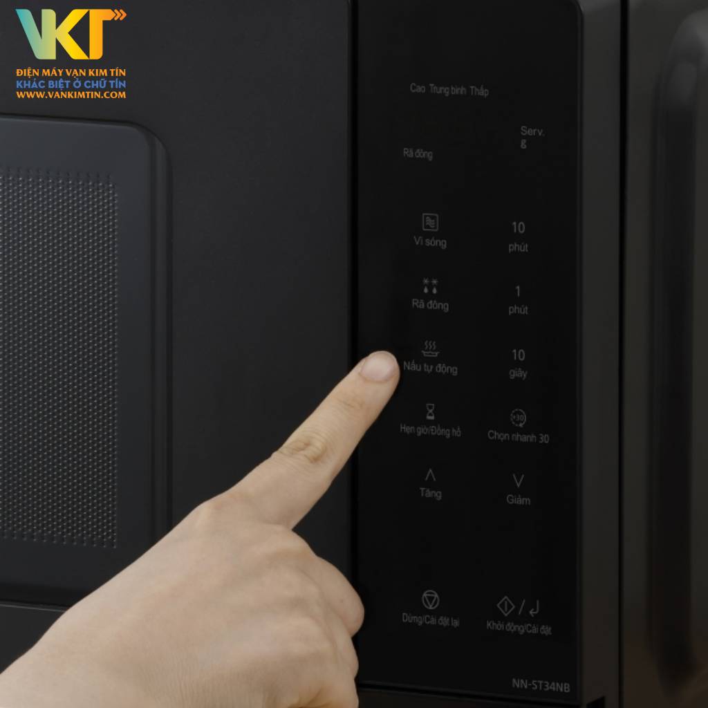Lò vi sóng Panasonic NN-ST34NBYUE - 10 chế độ nấu tự động, tiện lợi hơn khi sử dụng