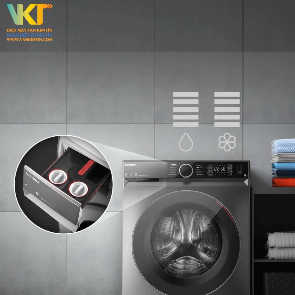 Máy giặt sấy Toshiba TWD-BM135GF4V(MG) - Sạch toàn diện hơn với sự kết hợp đa công nghệ