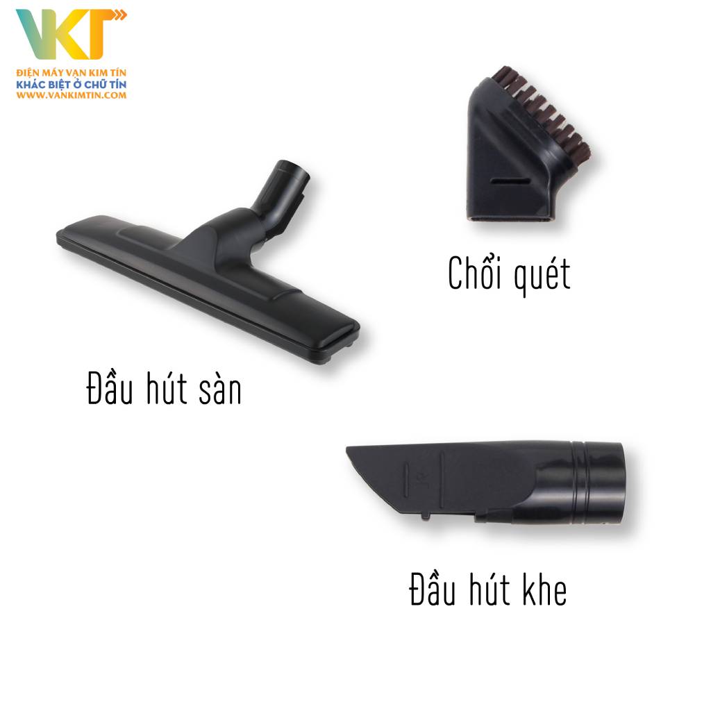 Máy hút bụi dạng hộp Panasonic MC-CL601AN49 - Sở hữu các đầu hút chuyên biệt, dọn dẹp các bề mặt