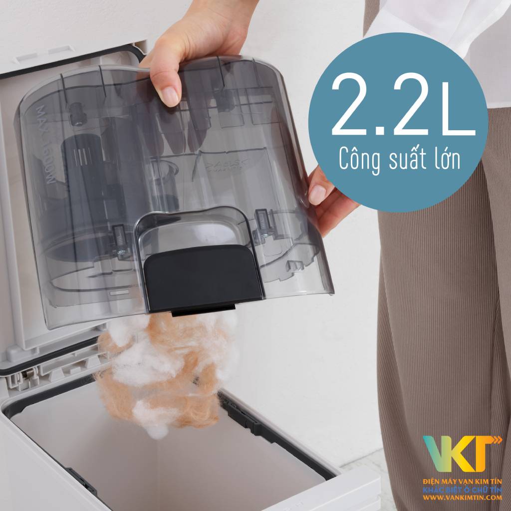 Máy hút bụi dạng hộp Panasonic MC-CL601AN49 - Dung tích lớn của hộp chứa bụi tăng sự thuận tiện khi dùng