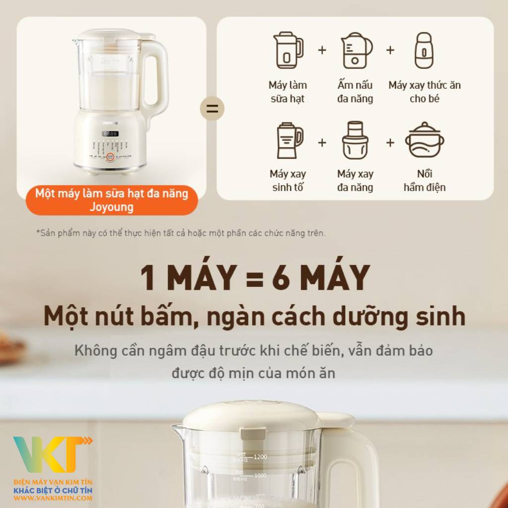 Máy làm sữa hạt Joyoung JSM-135 - Thao tác đơn giản, nhanh nhạy chỉ với 1 chạm trên bảng điều khiển