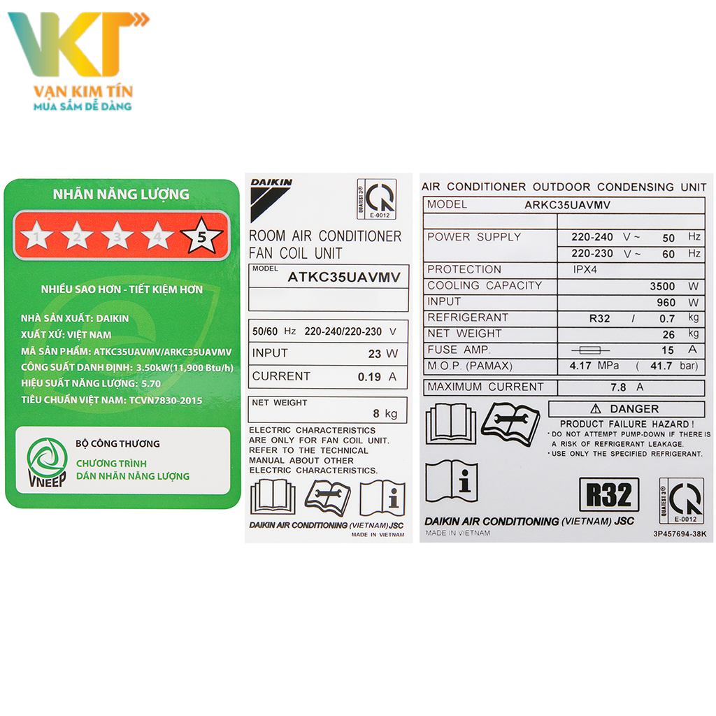 Đánh giá chi tiết về máy lạnh Daikin Inverter 1.5 HP ATKC35UAVMV