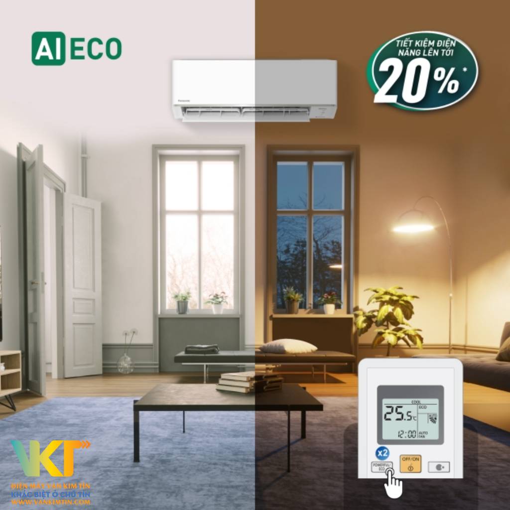 Máy lạnh Panasonic Inverter 2 HP CU/CS-PU18AKH-8 - Công nghệ Inverter chạy êm và giảm điện năng tiêu thụ