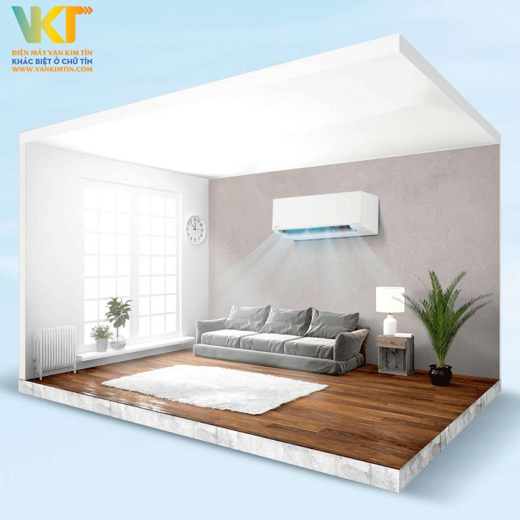 Máy lạnh Toshiba Inverter cao cấp 1 HP RAS-H10E2KCVG-V - Kiểu dáng hiện đại, nguyên khối, phù hợp diện tích 15m2