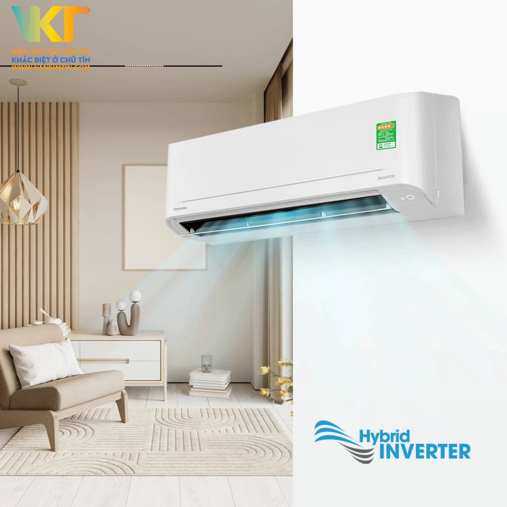 Máy lạnh Toshiba Inverter 2.5 HP RAS-H24S5KCV2G-V - Tiết kiệm điện hiệu quả nhưng hiệu suất làm lạnh ổn định