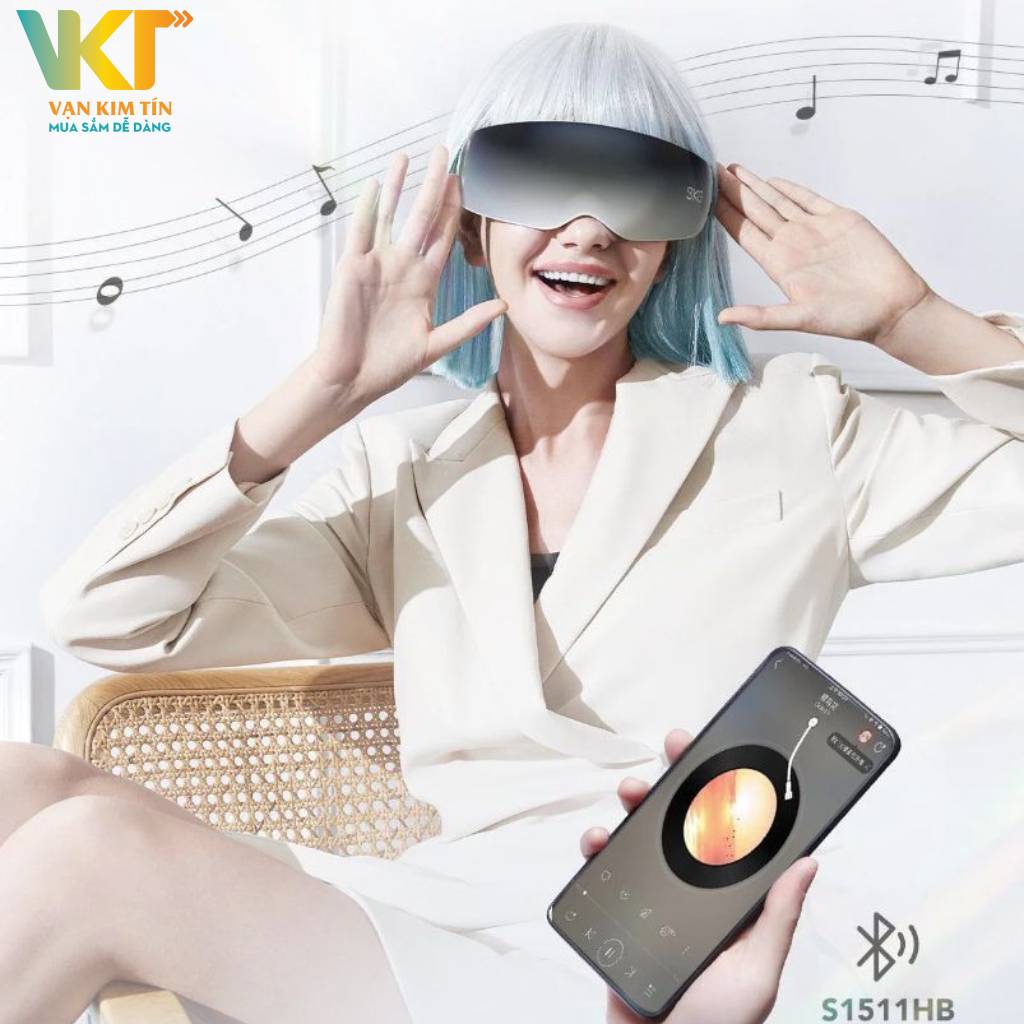 Máy massage mắt SKG E7 - Chế độ âm nhạc thông qua kết nối Bluetooth