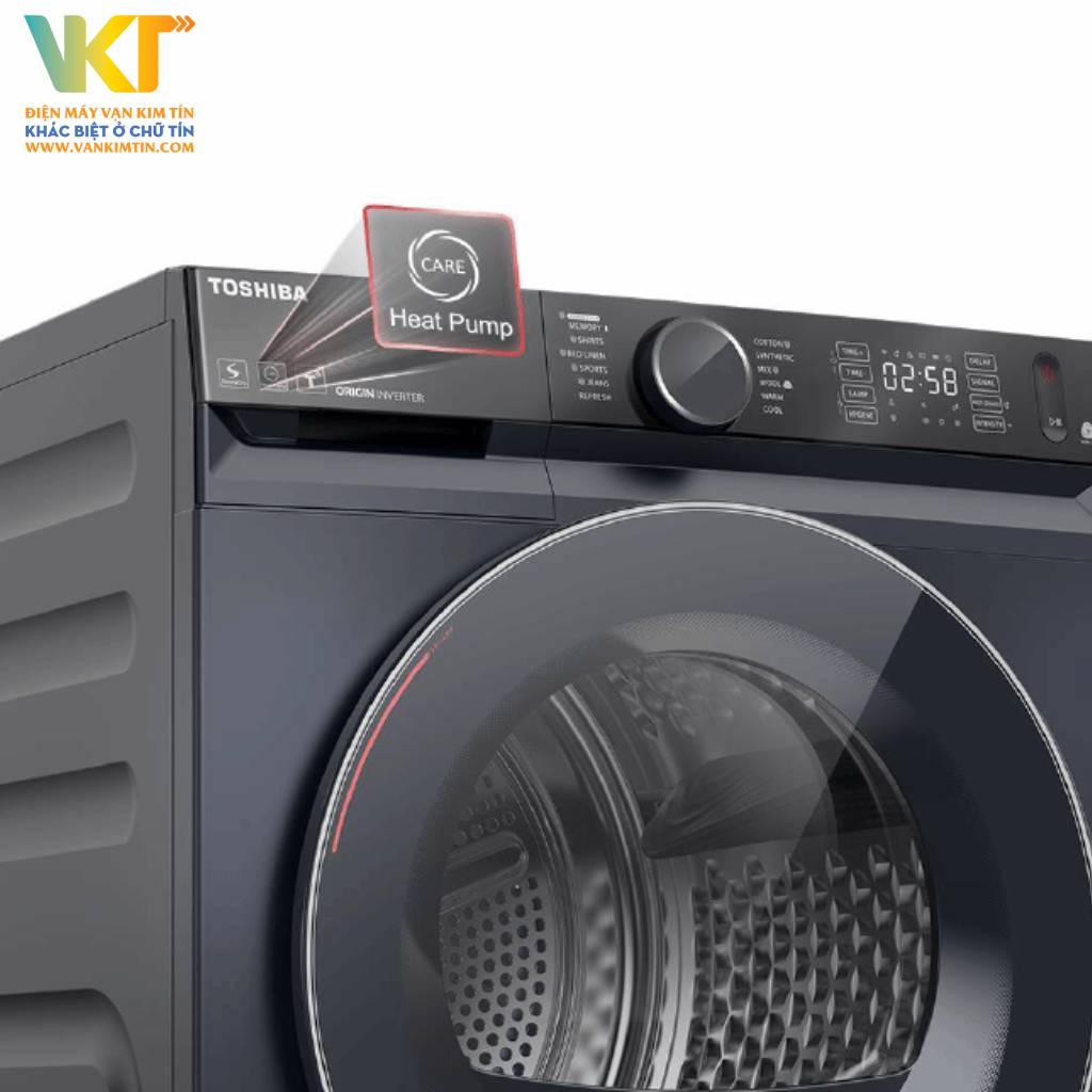 Máy sấy Toshiba Inverter 10 kg TD-BK110GHV(MK) - Tối ưu điện năng tiêu thụ, đảm bảo máy hoạt động êm ái