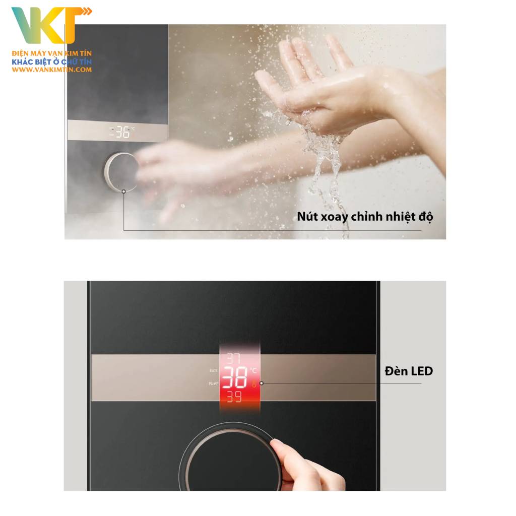 Máy tắm nóng trực tiếp Toshiba TWH-45EMCPVN(S)-CB - Thiết kế tăng tính tối ưu không gian và trải nghiệm người dùng