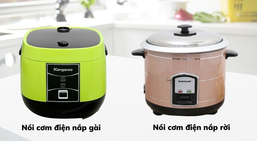 Nên mua nồi cơm điện nắp gài hay nắp rời