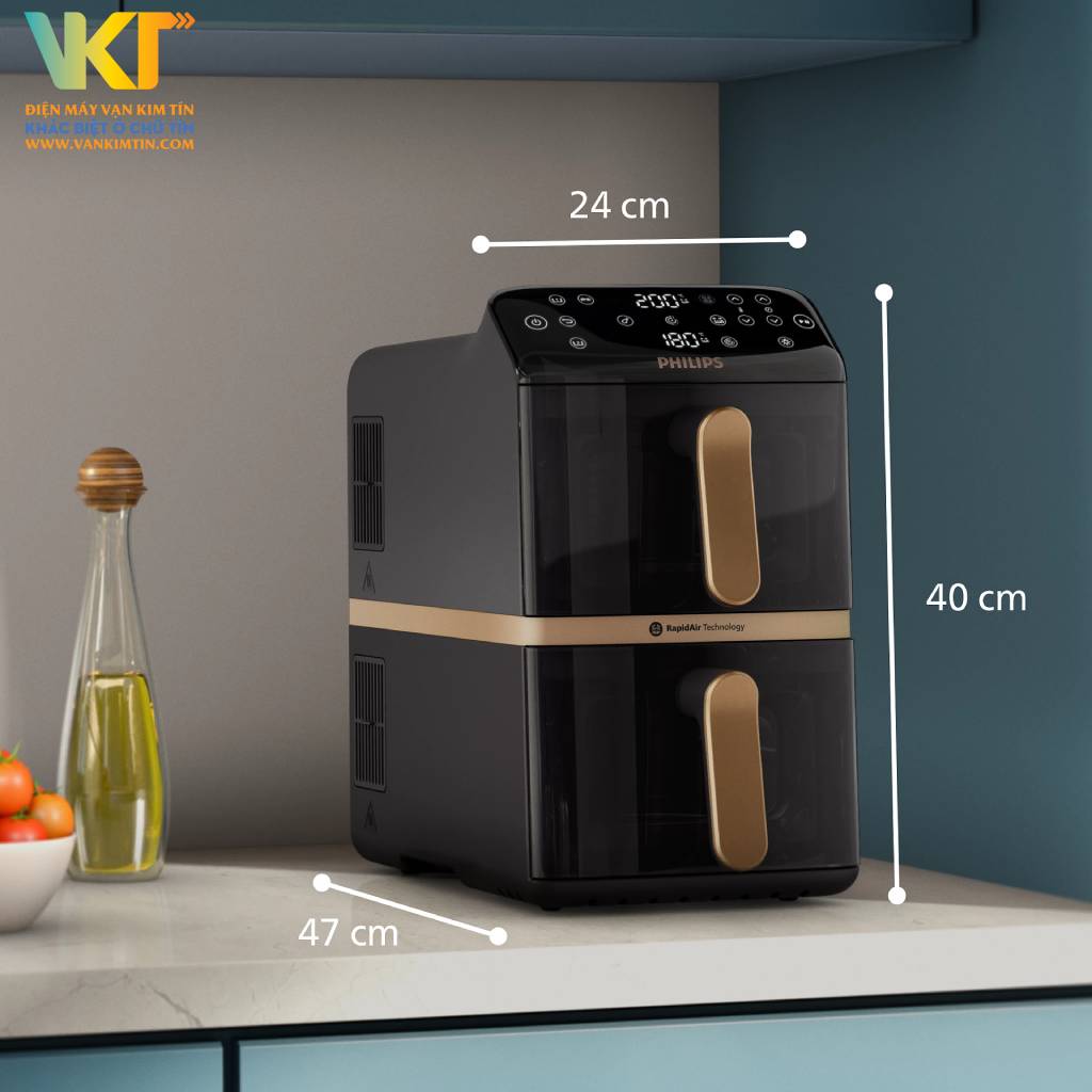 Nồi chiên không dầu Philips 10 lít NA462/70 - Thông số kỹ thuật