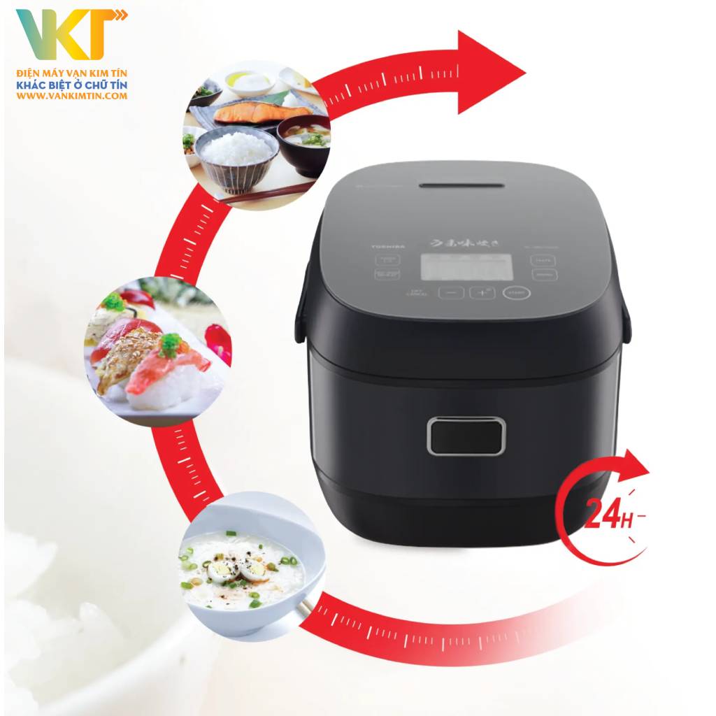 Nồi cơm điện cao tần Toshiba RC-15IP1UVN(K) - Chức năng giữ ấm và chức năng hẹn giờ lên đến 24 tiếng