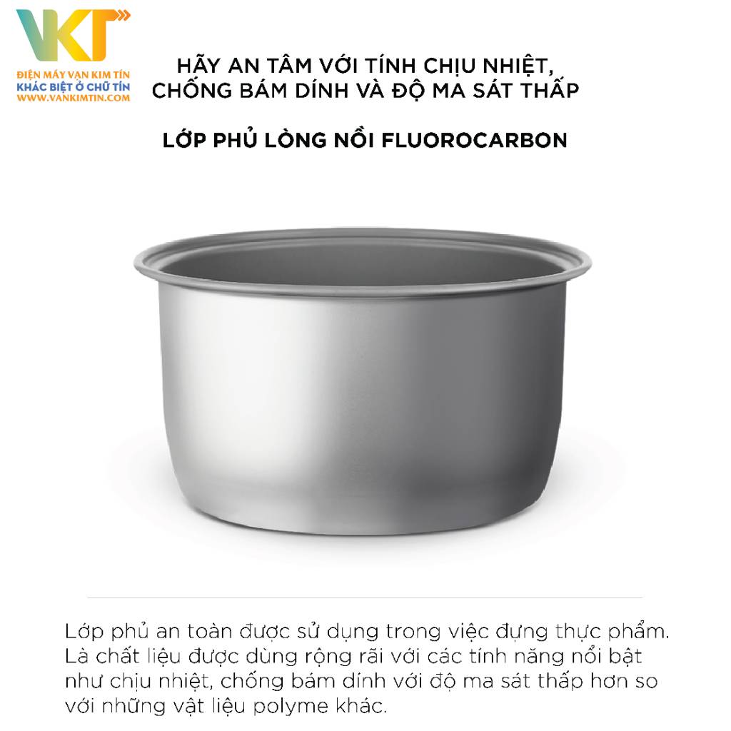 Nồi cơm điện nắp gài Cuckoo 2.5 lít CR-1420 Hàn Quốc - Chống dính Flourocarbon độc quyền trong lòng nồi