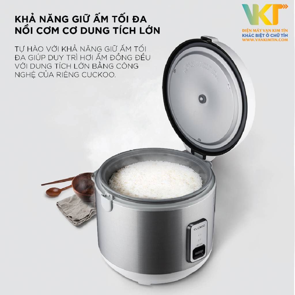 Nồi cơm điện nắp gài Cuckoo 2.5 lít CR-1420 Hàn Quốc - Chế độ giữ ấm độc quyền cho cơm luôn mềm dẻo