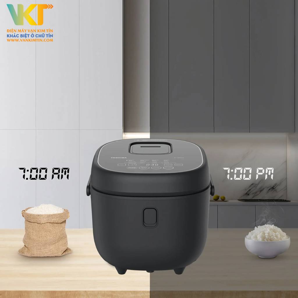 Nồi cơm điện tử Toshiba 1.8 lít RC-18DR4TVN(H) - Chế độ hẹn giờ, giữ ấm tới 24 giờ