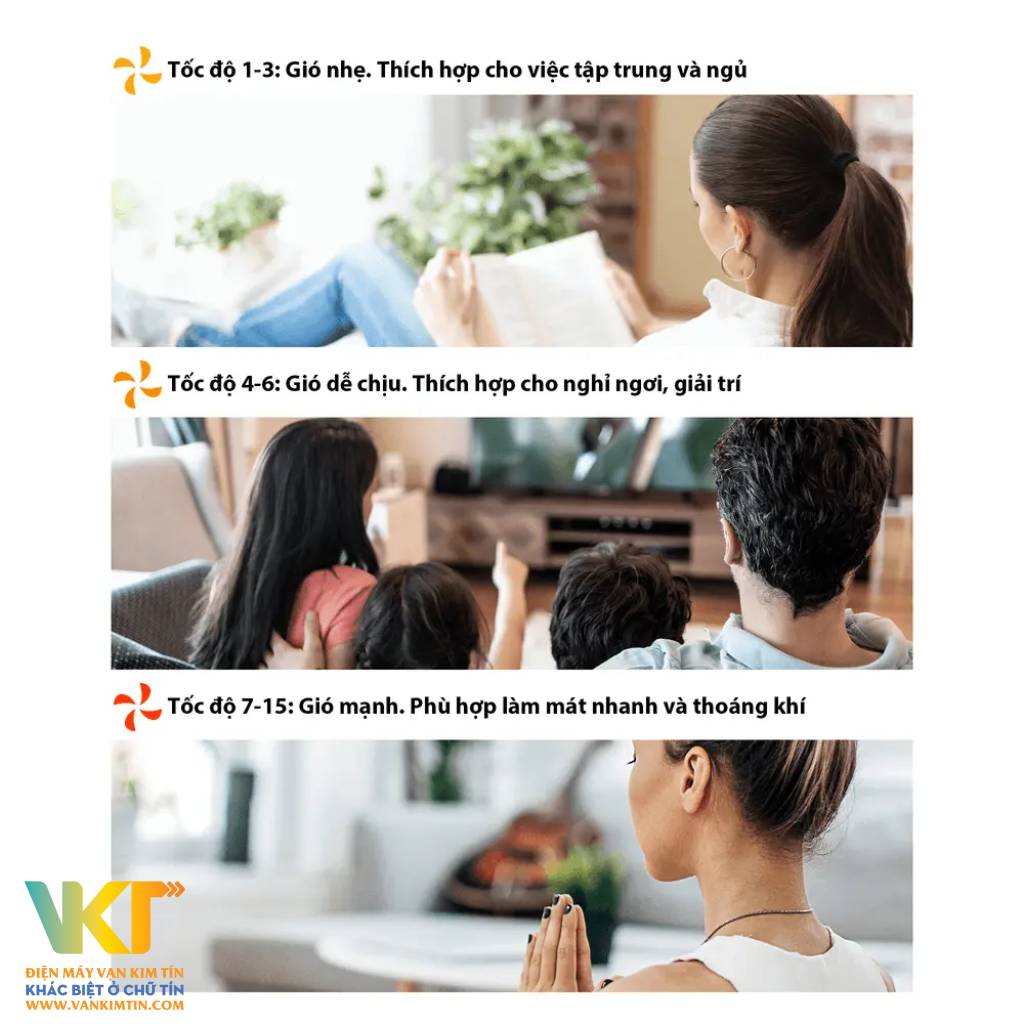 Quạt đối lưu Toshiba F-DSC40XVN(W) - Linh hoạt chọn cấp độ và chế độ giá khác nhau khi cần làm mát