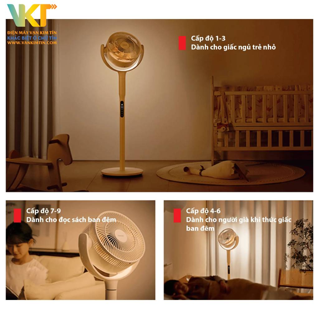 Quạt đối lưu Toshiba F-DSC40XVN(W) - Điều khiển thông minh, ánh sáng dịu nhẹ tạo bầu không khí thư giãn