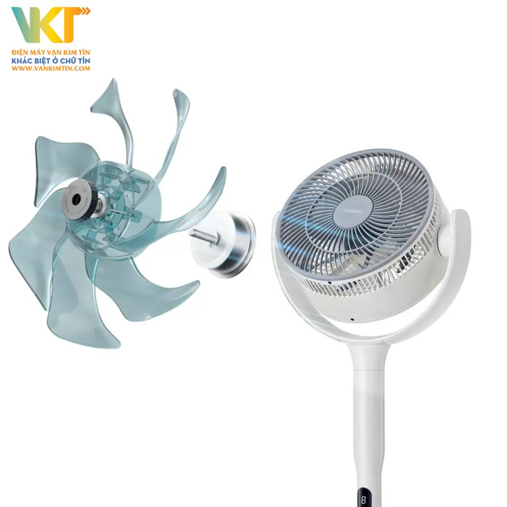 Quạt tuần hoàn Toshiba F-DSC70XVN(W) - Công nghệ luân chuyển không khí tối ưu, làm mát nhanh và đều