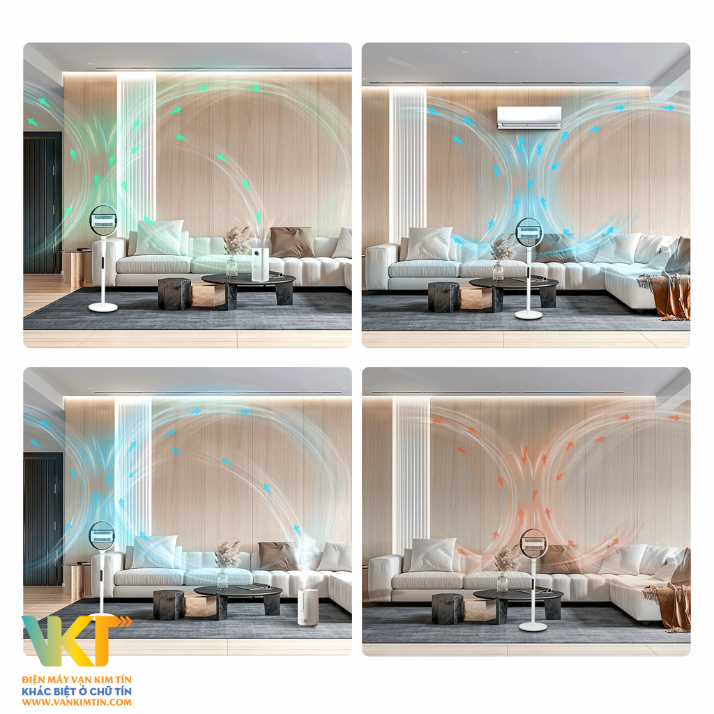 Quạt tuần hoàn Toshiba F-DSC80XVN(W) - Động cơ DC hoạt động nhẹ nhàng, hạn chế tiêu hao điện năng