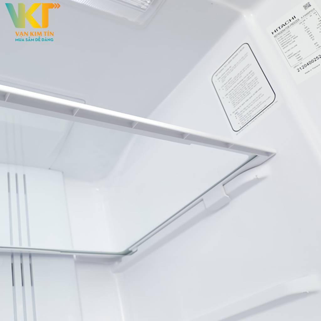 Tủ lạnh Hitachi Inverter 509 lít R-FW650PGV8 GBK - Khay thủy tinh bền bỉ và tiện ích