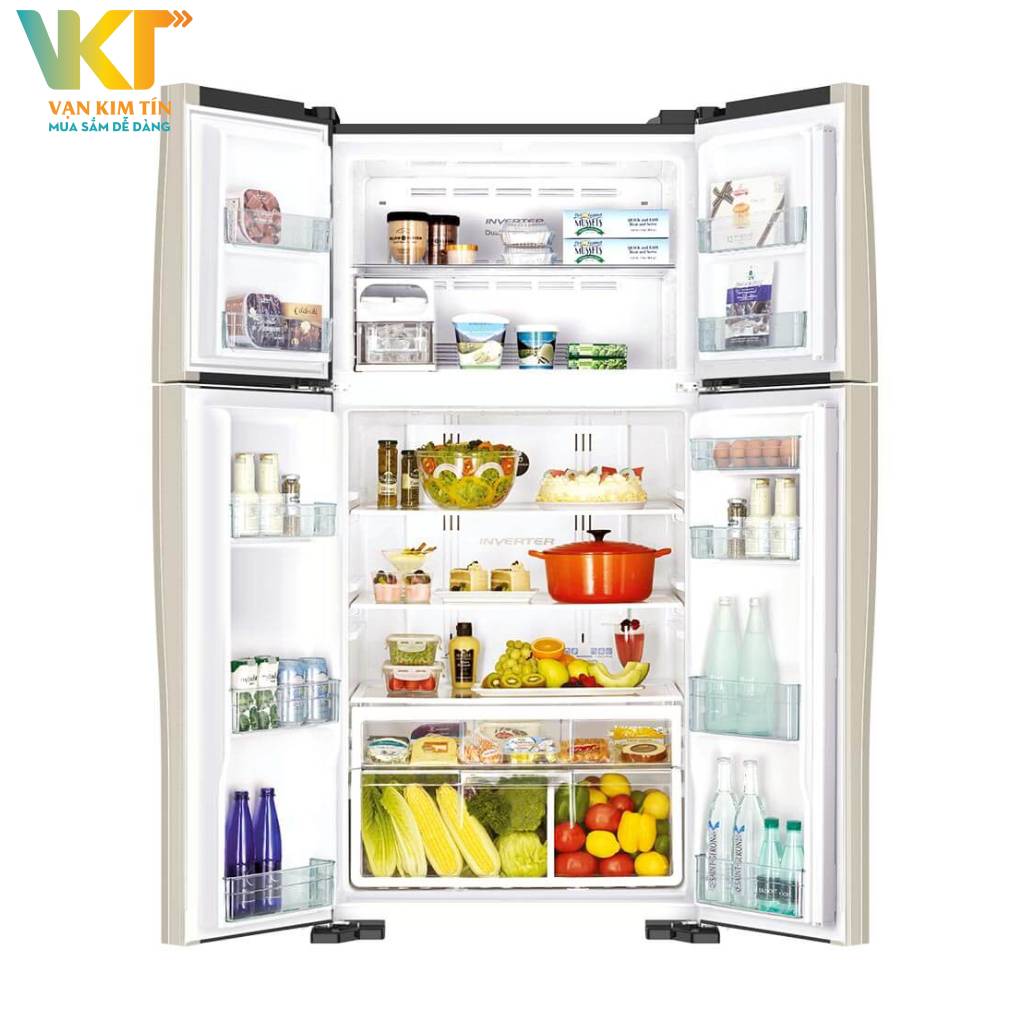 Tủ lạnh Hitachi Inverter 509 lít R-FW650PGV8 GBK - Màng lọc Nano Titanium giúp khử mùi và khử khuẩn hiệu quả