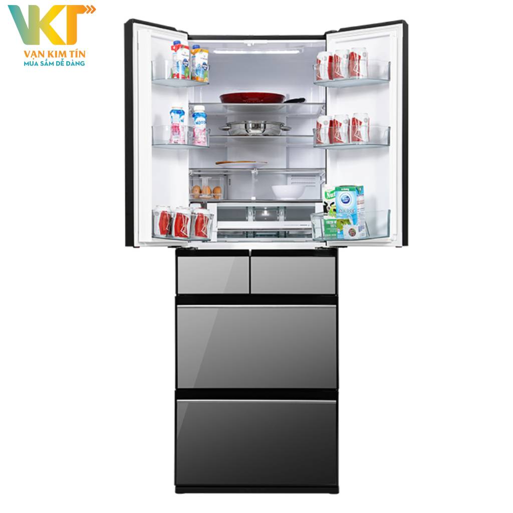 Tủ lạnh Hitachi Inverter 540 lít R-HW540RV X - Trang bị nhiều ngăn riêng biệt, tối ưu hóa không gian