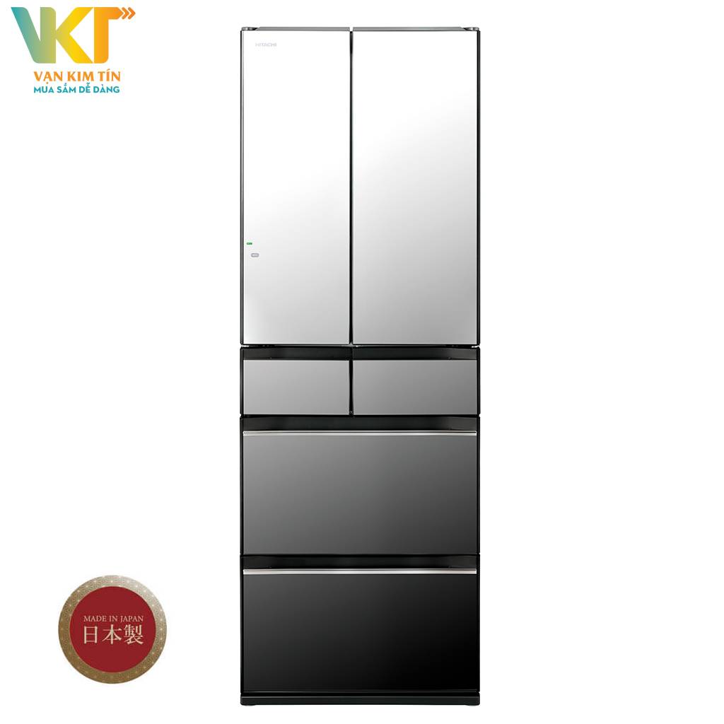 Tủ lạnh Hitachi Inverter 540 lít R-HW540RV X - Thiết kế mặt gương pha lê sang trọng, đẳng cấp