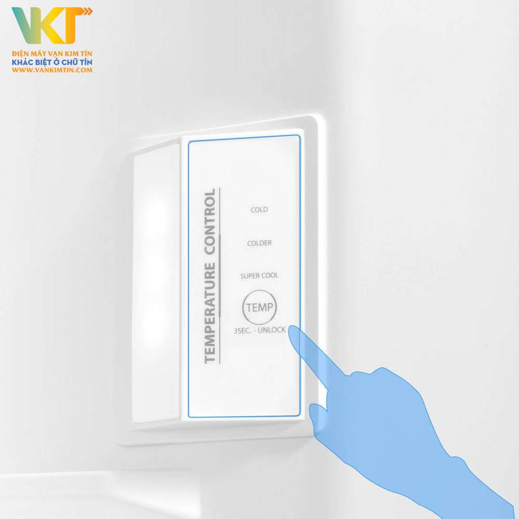 Tủ lạnh Toshiba Inverter 312 lít GR-RT416WE-PMV(58)-MM - Bảng điều khiển điện tử nhanh nhạy, thao tác đơn giản