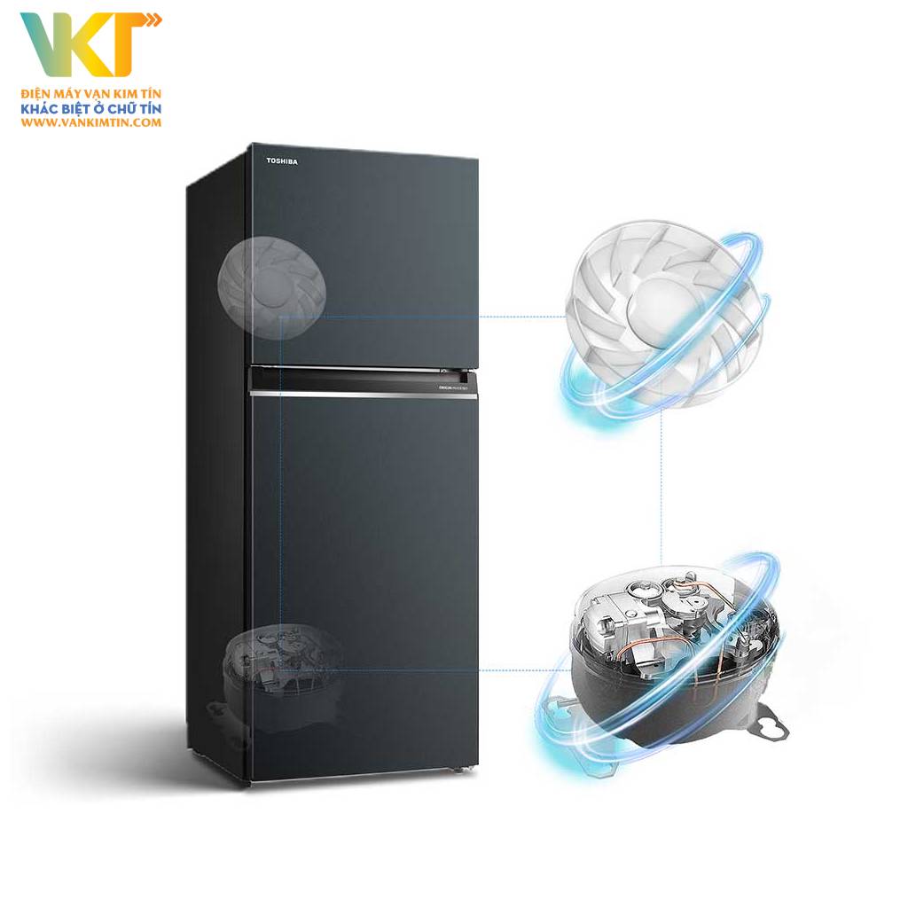 Tủ lạnh Toshiba Inverter 411 lít GR-RT559WE-PMV(58)-MM - Công nghệ Origin Inverter êm ái, tiết kiệm điện khi sử dụng