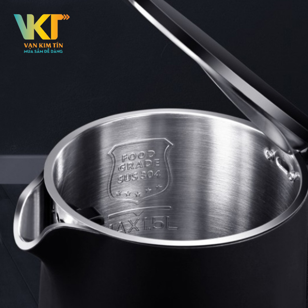 Bình đun siêu tốc Toshiba KT-15DS1NV - Chất liệu thép không gỉ SUS 304