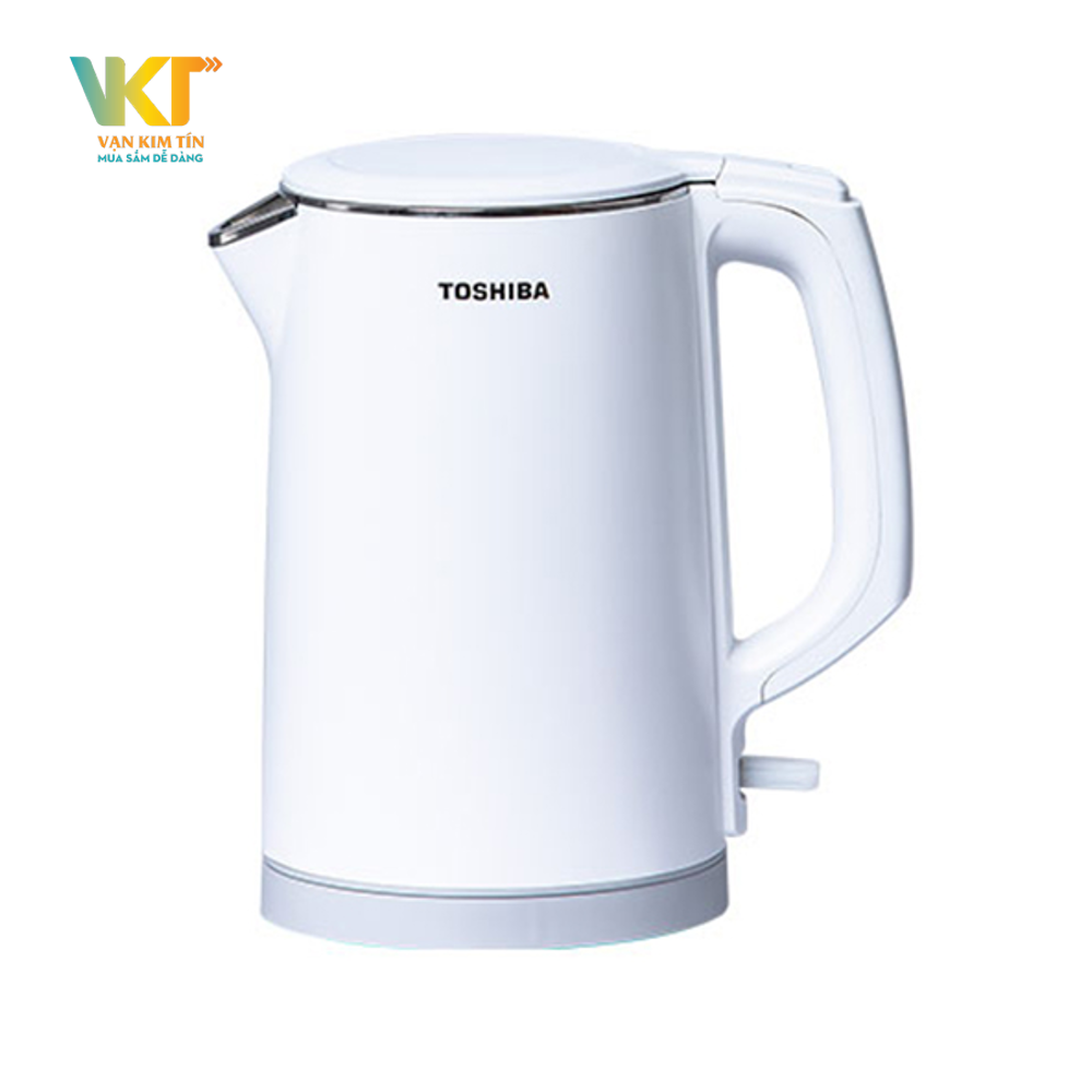 Bình đun siêu tốc Toshiba KT-15DS1PV - Màu trắng đẹp mắt, đảm bảo nguồn nước