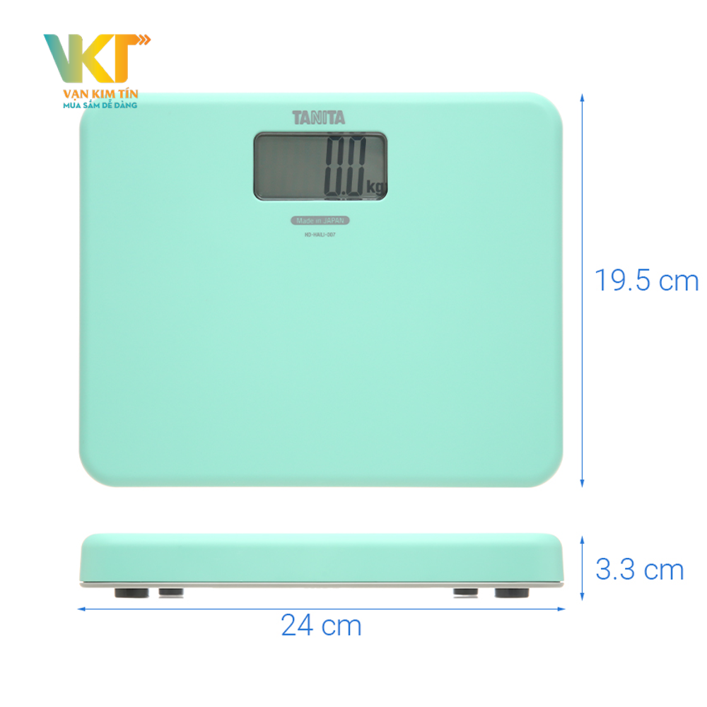 Cân sức khỏe điện tử Tanita HD007 (HD-HAILI-007) Xanh Ngọc - Made in Japan