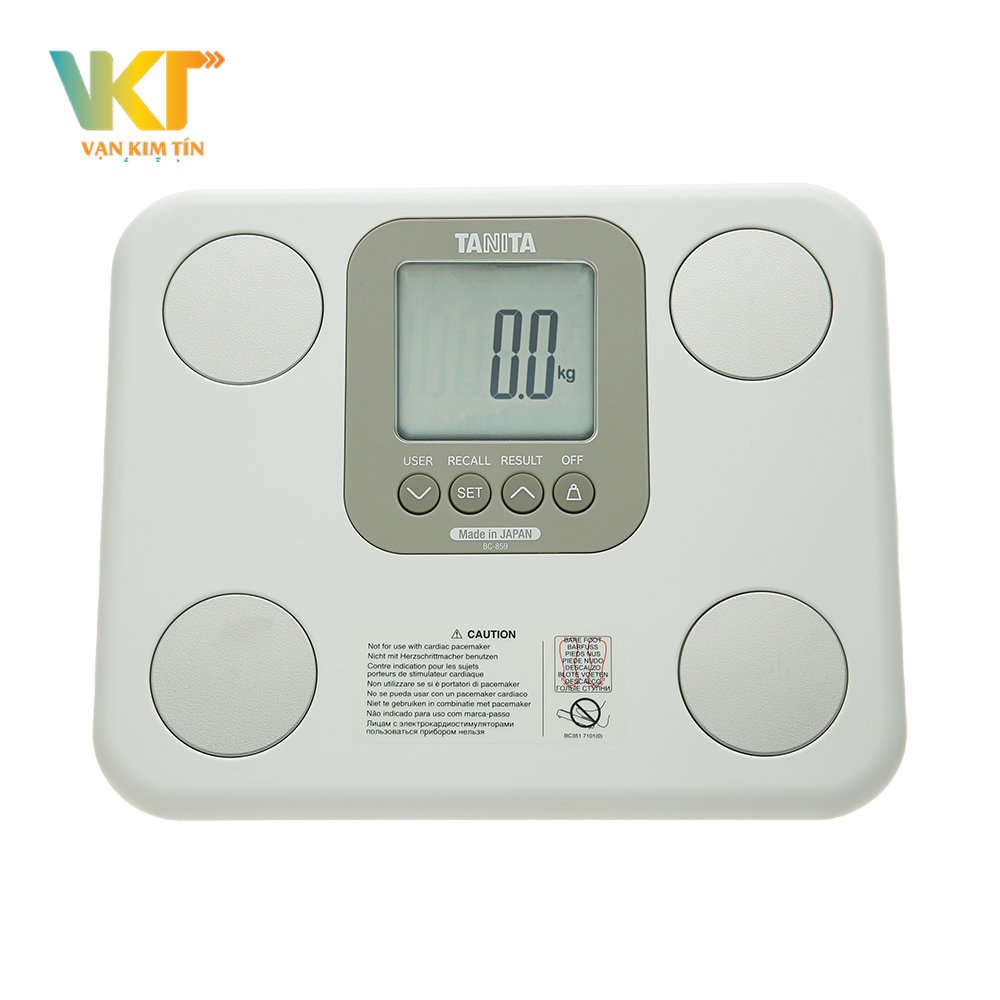 Cân sức khỏe và phân tích cơ thể Tanita BC-859 Trắng - Made in Japan