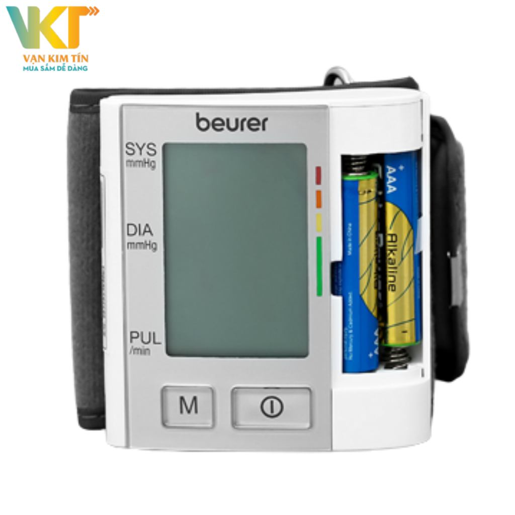 Máy đo huyết áp điện tử cổ tay Beurer BC40 - Sử dụng 2 cục pin AAA, dễ thay thế