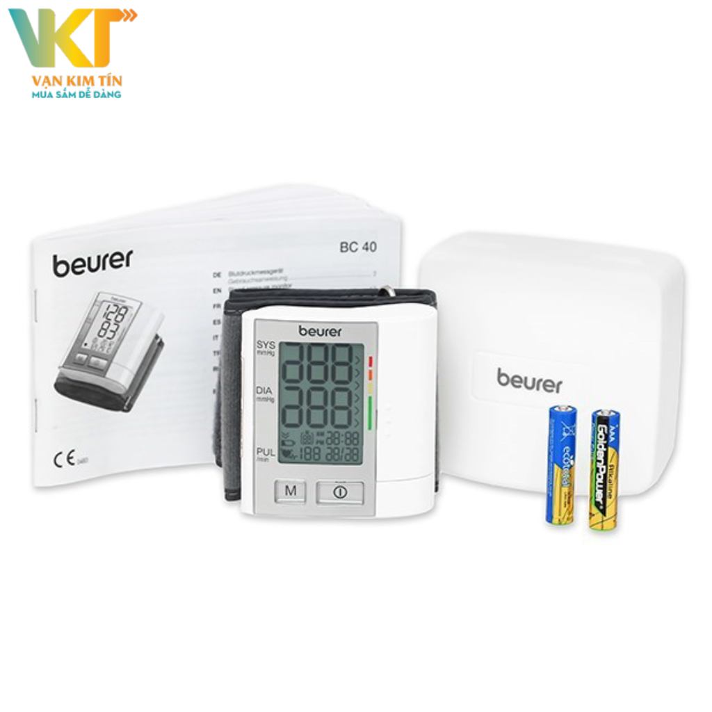 Máy đo huyết áp điện tử cổ tay Beurer BC40 - dễ mang theo, phòng tránh nhiều bệnh